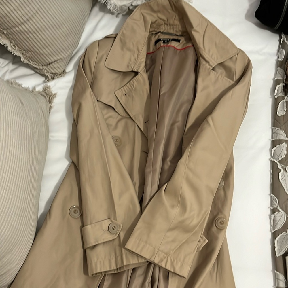 DKNY khaki trench coat!